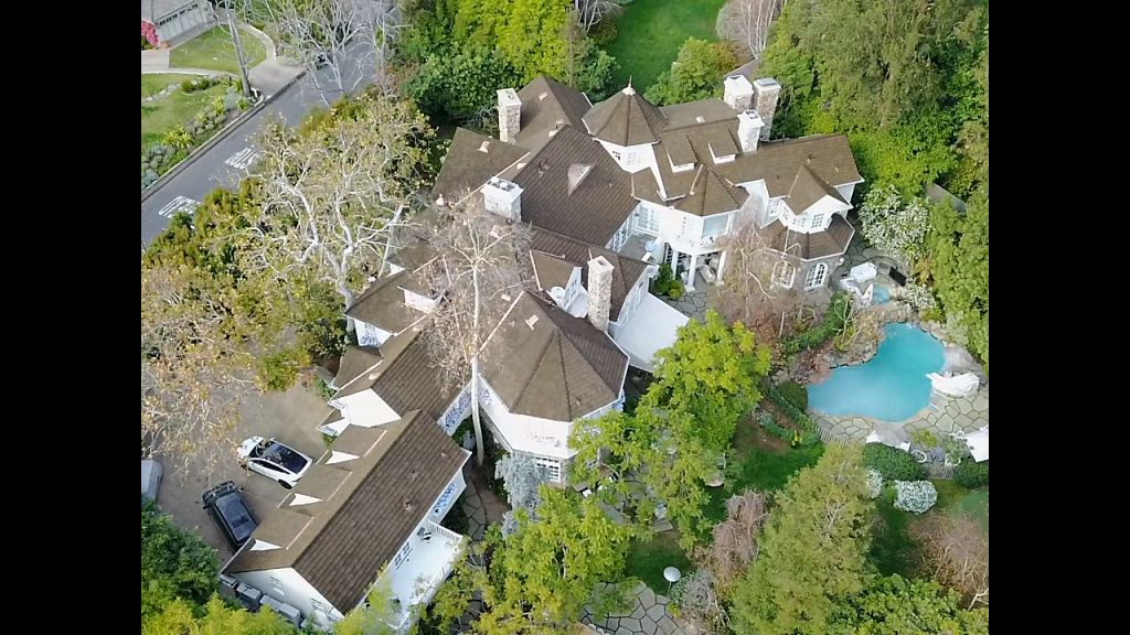 Celebrity Home Aerial View 4